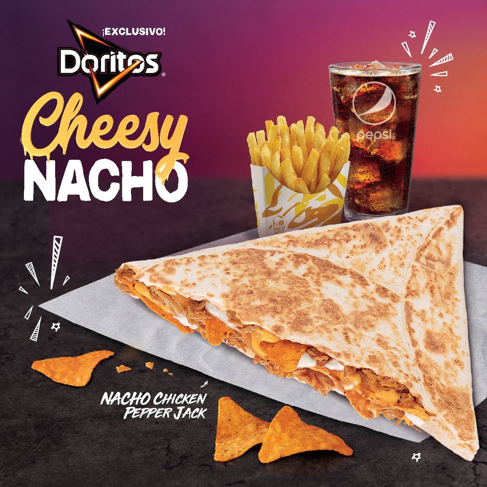 Taco Bell y Doritos se unen para traer al país el Doritos Cheesy Nacho